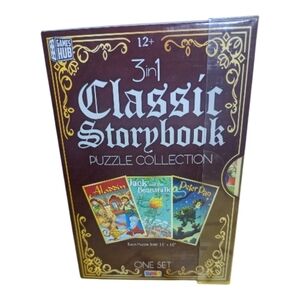 Disney 3-in-1 Classic Puzzle Collection Aladdin Peter Pan Jack Beanstalk
